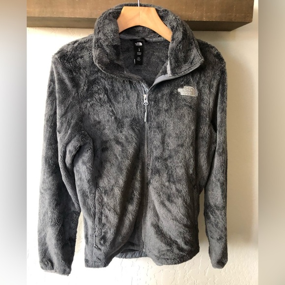 The North Face|Mid grey Osito Jacket,fuzzy Teddy style in charcoal,small logo••• - Picture 14 of 14